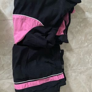 Pink/black tracksuit
